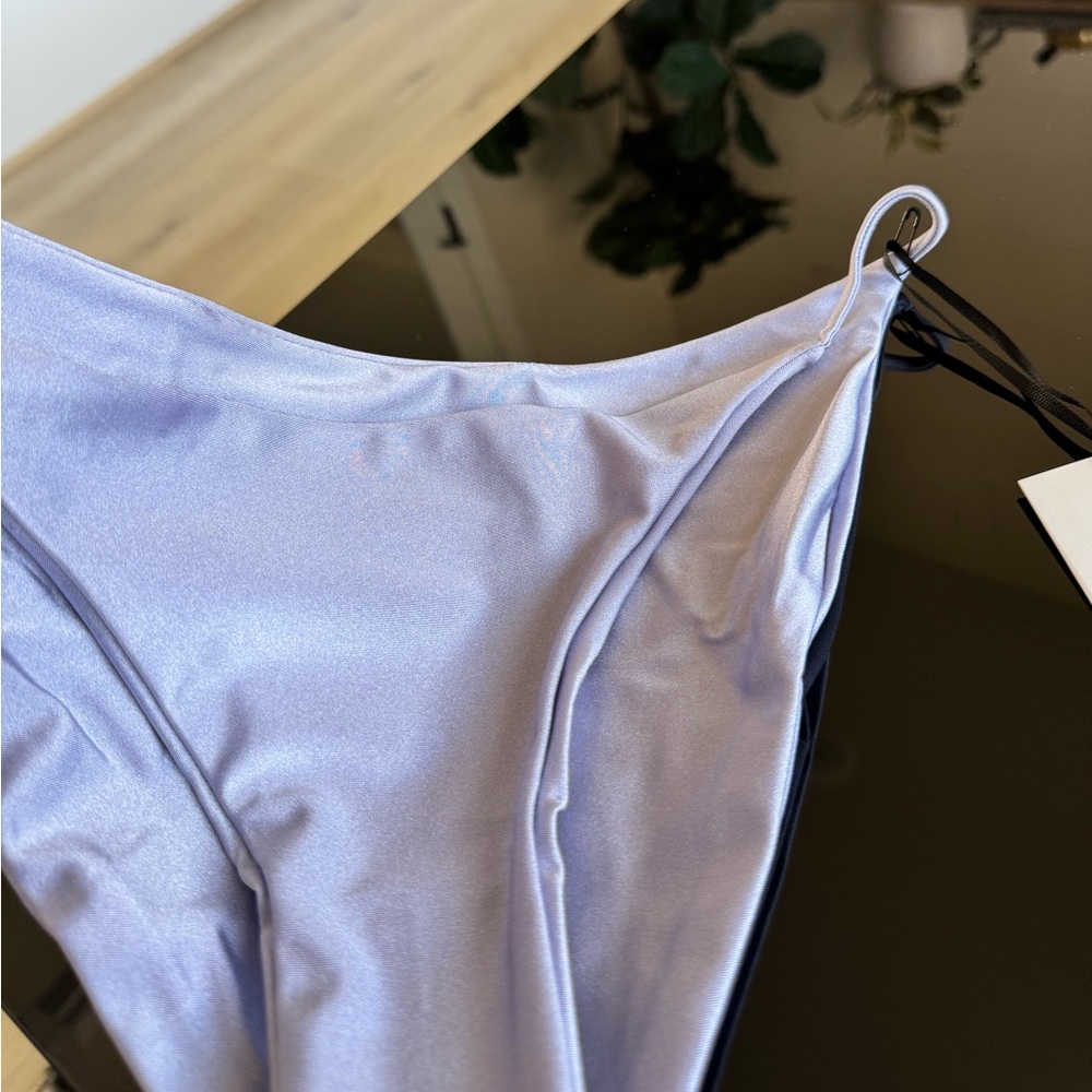Jade Swim Bare Minimum Bottom- Size L- lilac sheen